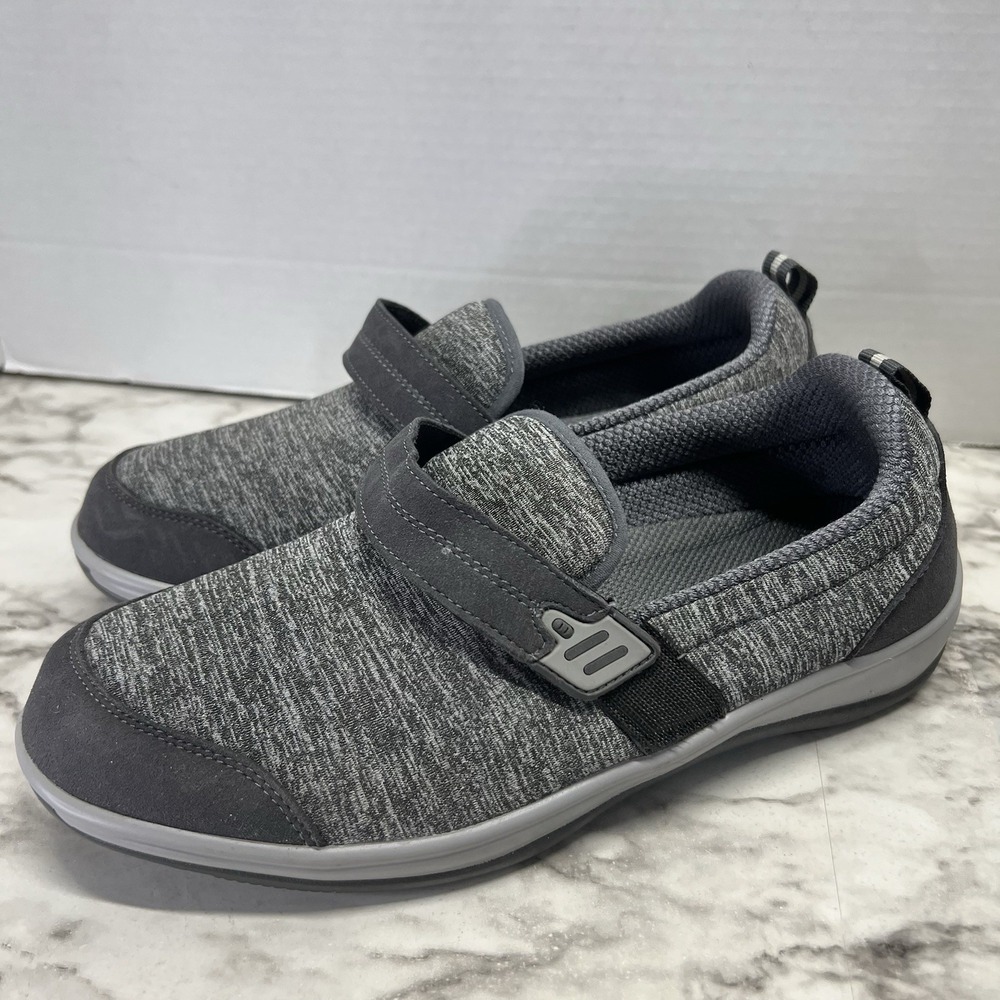 Orthofeet 822 Quincy Women Sz. US 8.5 B Gray Comfort Orthopedic Diabetic Shoes